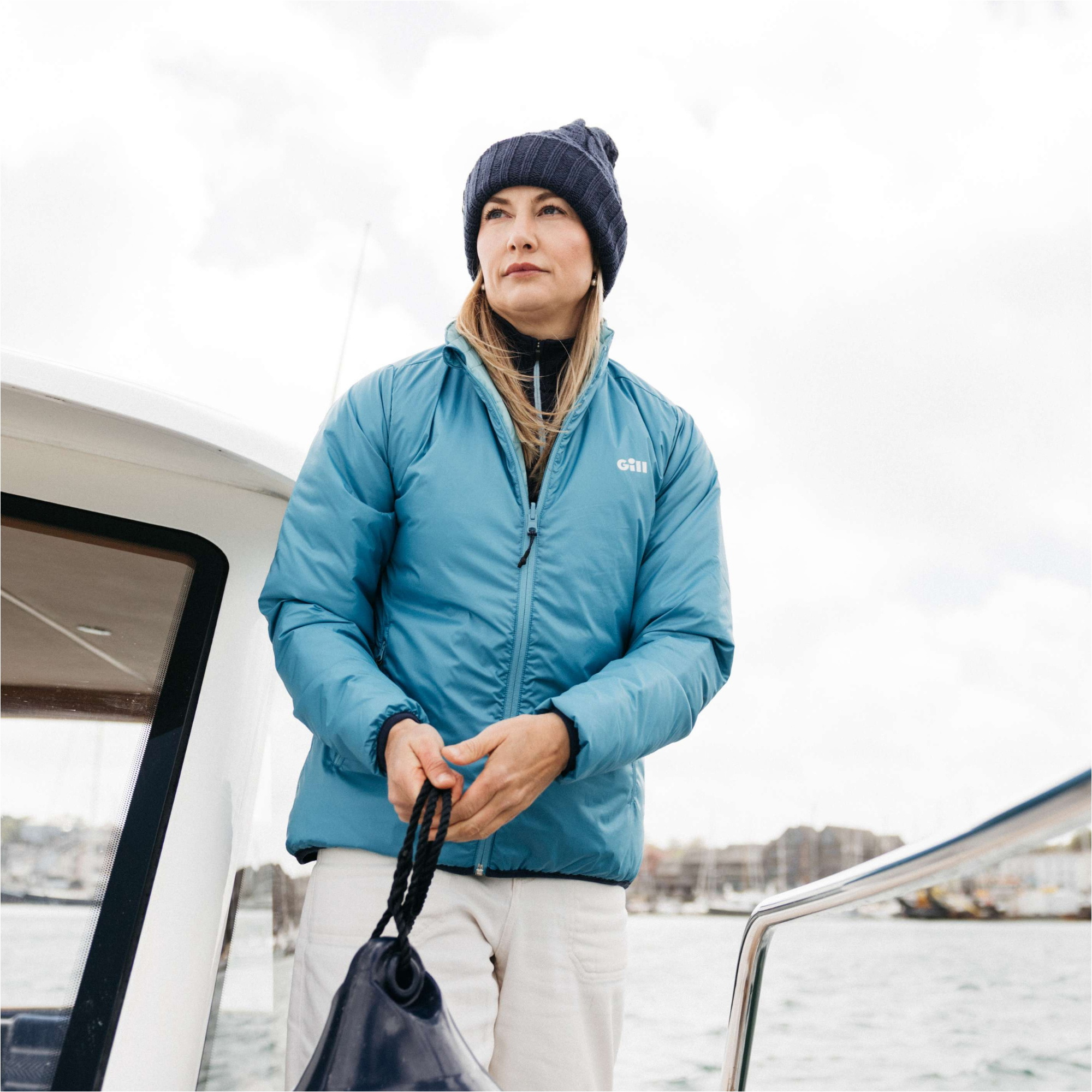 2026 Gill Womens Athena Jacket 1075 - Seascape / Marine Blue